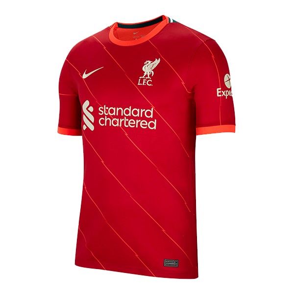 Camiseta Liverpool Replica Primera Ropa 2021/22 Rojo